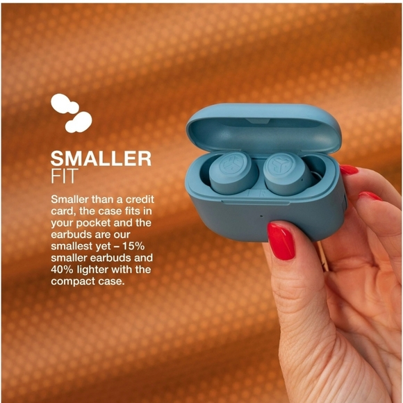 Jlab Go Air Pop Bluetooth Wireless Earbuds with Charging Case, Slate Color - Picture 5 of 9